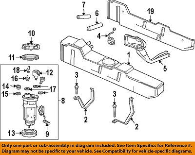 dodge chrysler oem 94 97 ram 1500 fuel system outlet assemblydodge chrysler oem 94 97 ram 1500 fuel system outlet assembly grommet 5217802
